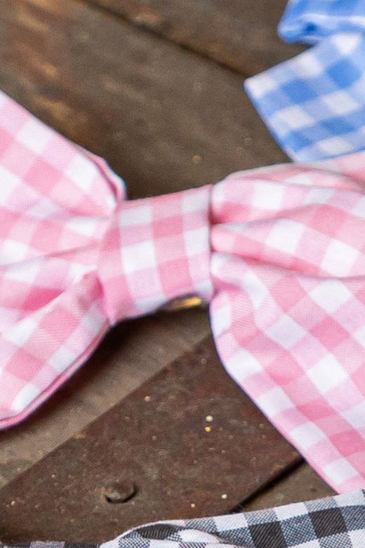 SS25 Babine Girls Pink Gingham Hairbow