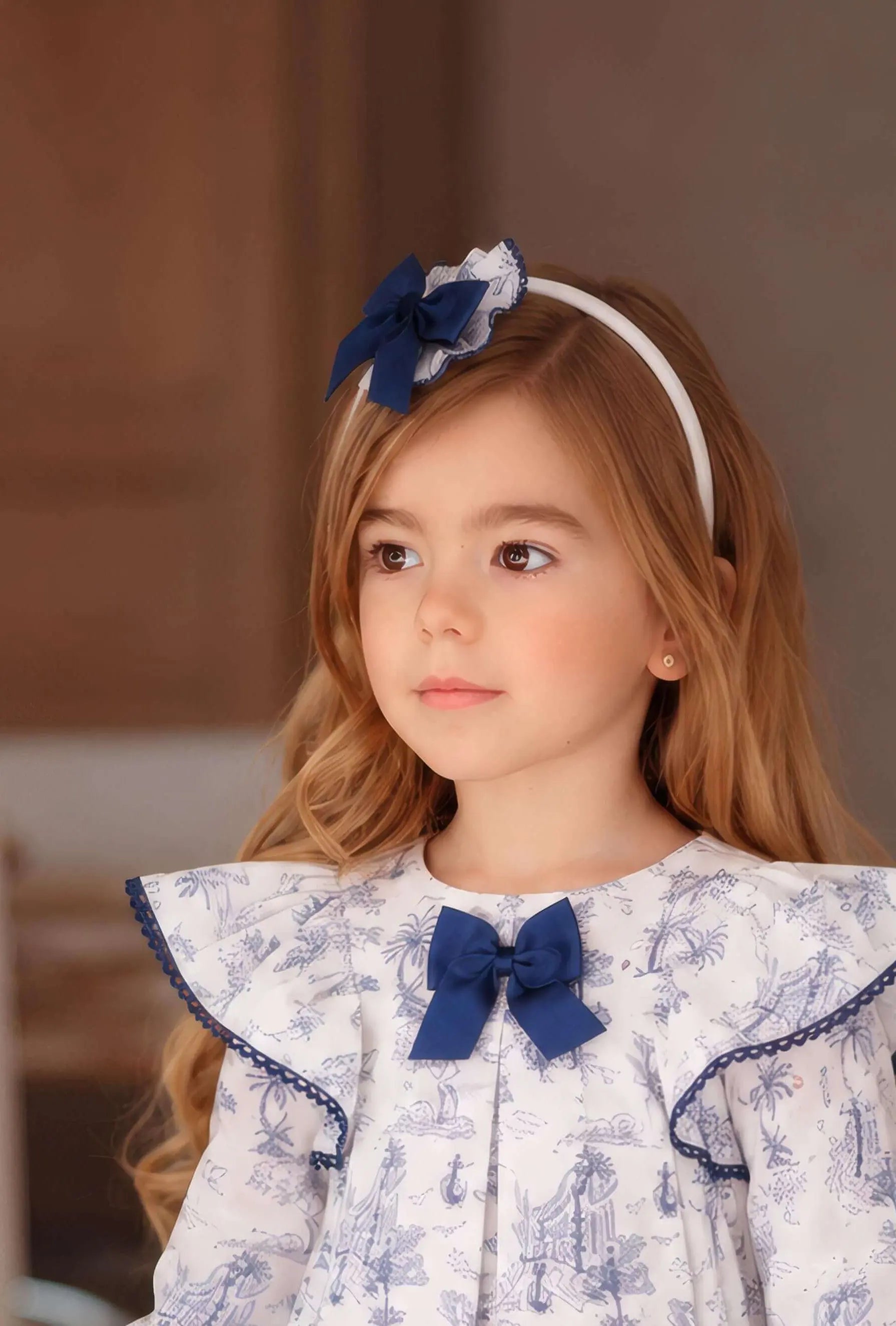 AW26 Miranda Girls Toile Print Headband Miranda