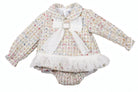 AW26 Naxos Baby Girls Multi Tweed Dress & Knickers Naxos