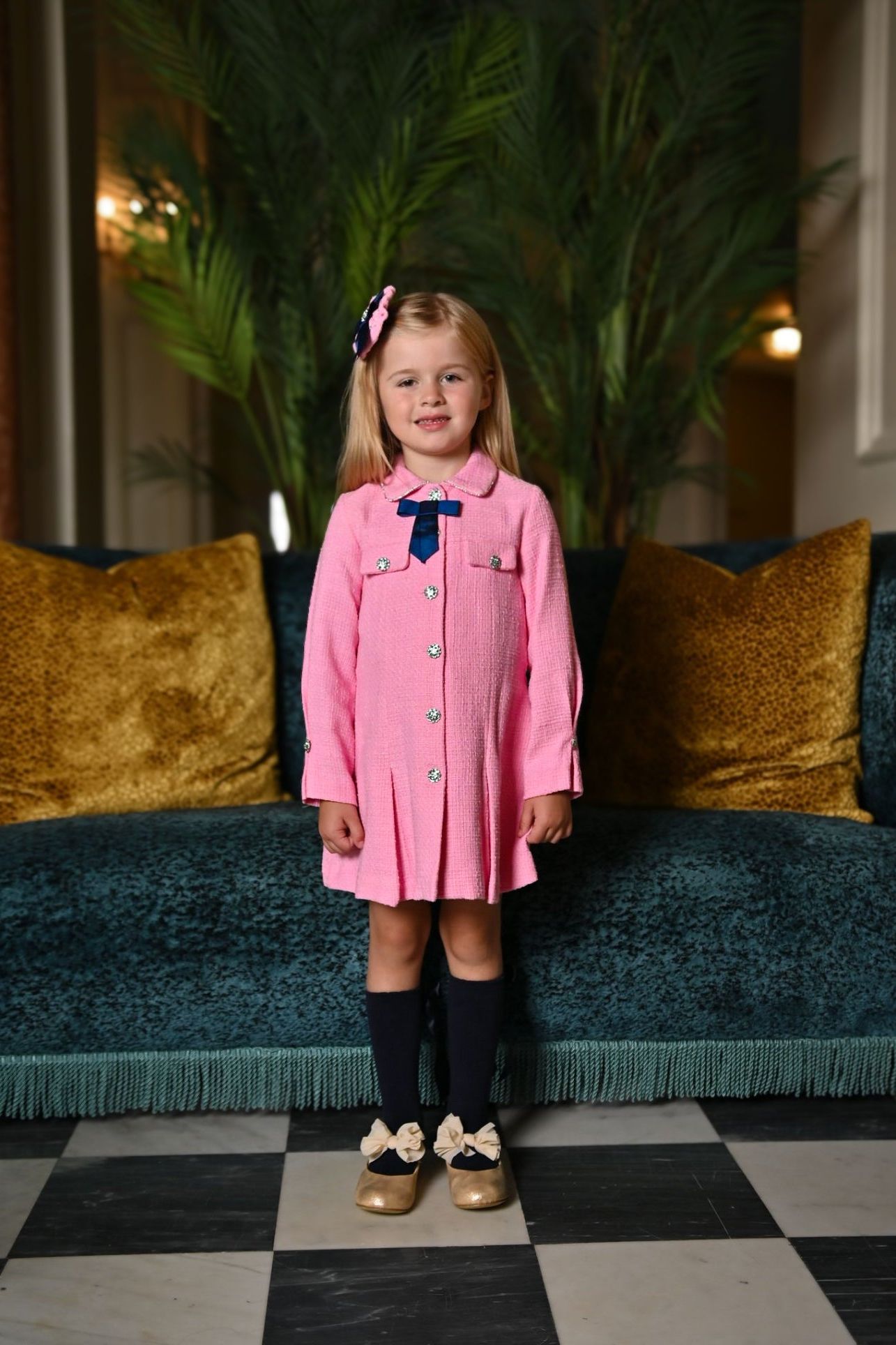 AW24 Miranda Girls Pink Chanel Dress 227V