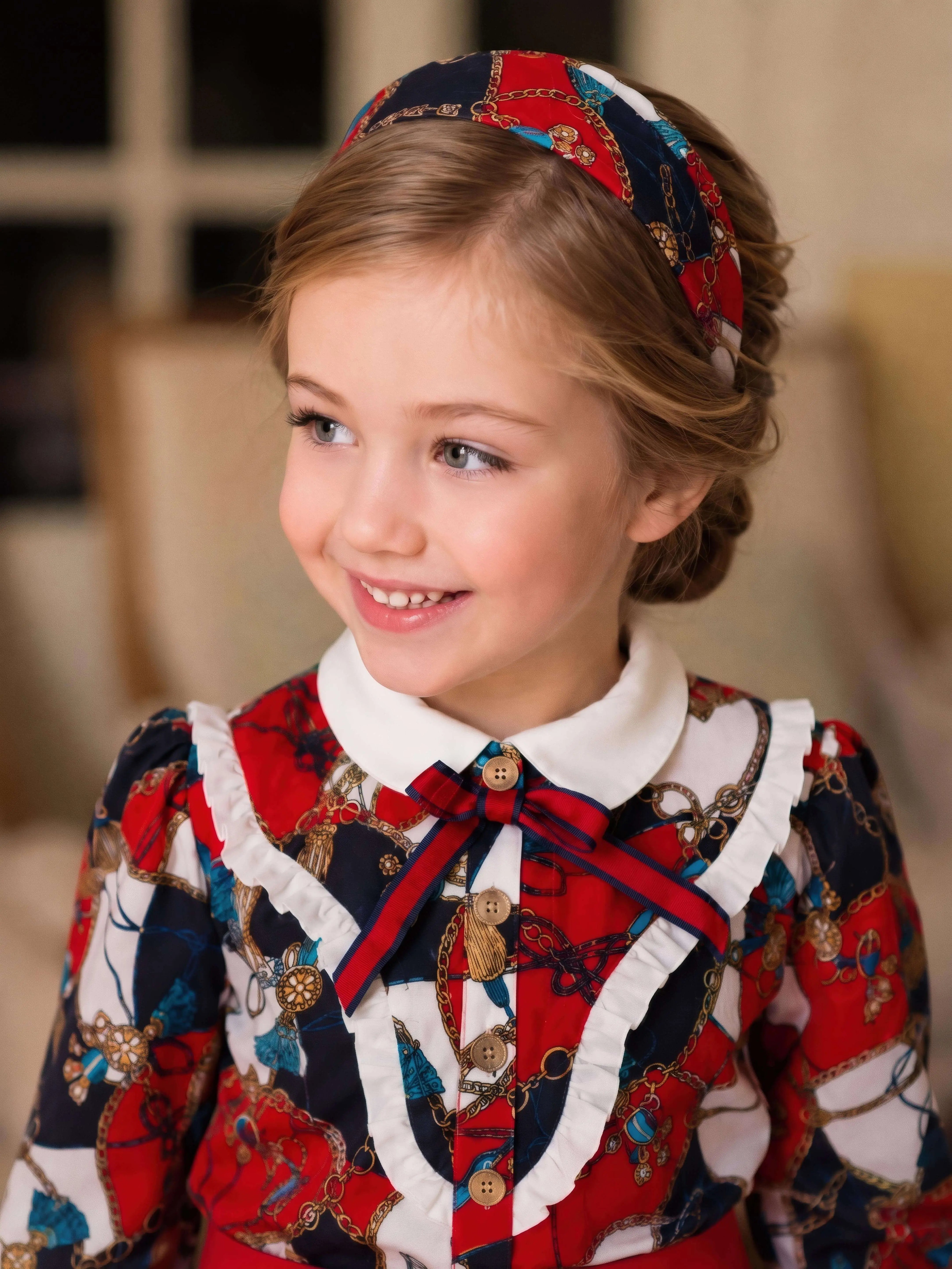 AW26 Rochy Girls D&G Chains Print Skirt Set Rochy