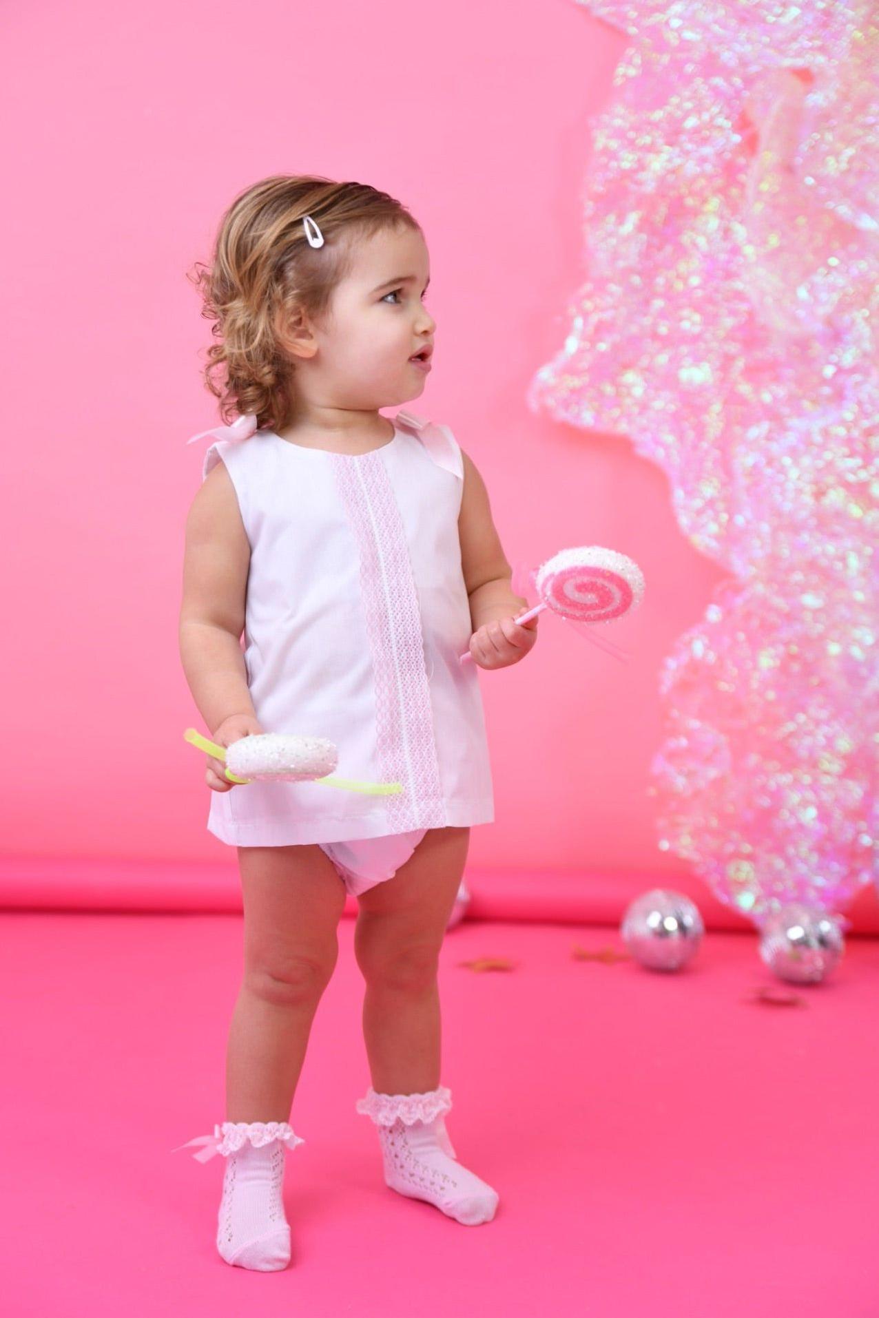 SS25 Baby Girls Ditsy Dress & Knickers Dainty Delilah