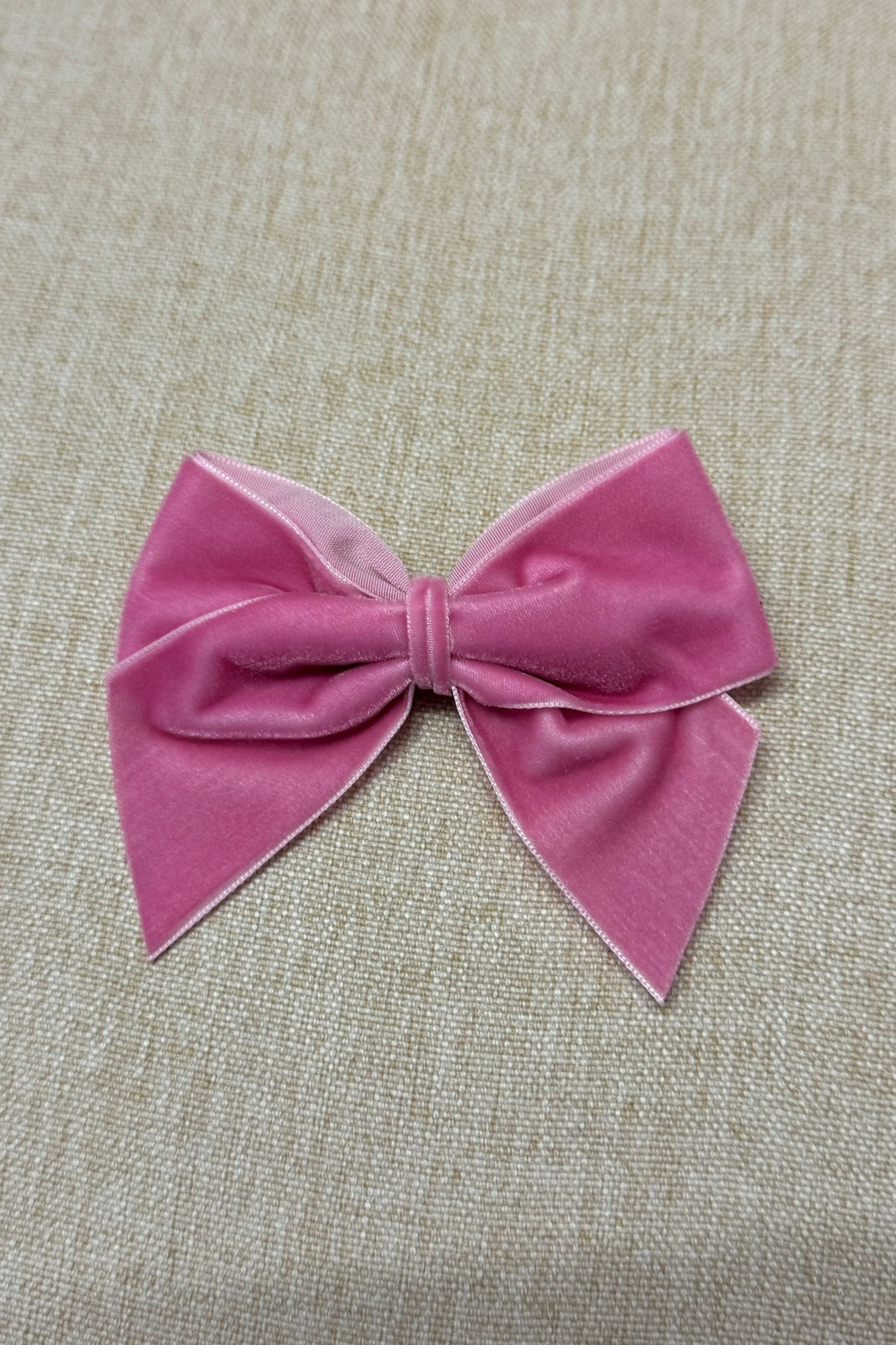 AW24 Babine Pink Gingerbread Velvet Bow