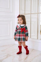 AW26 Miranda Baby Girls Christmas Tartan Dress Miranda