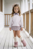 AW26 Miranda Girls White Floral Jam Pant Set Miranda