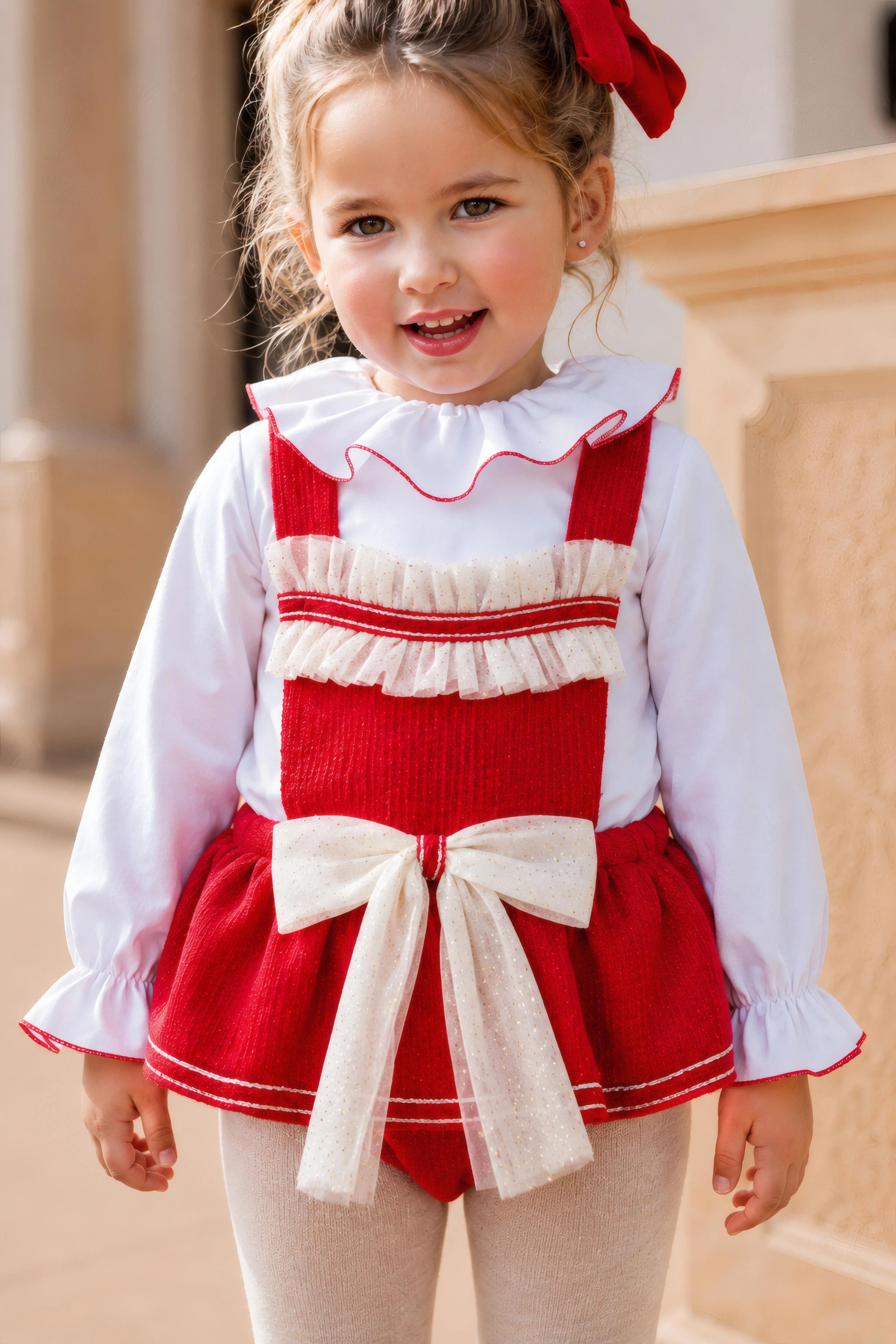 AW26 Naxos Baby Girls Christmas H Bar Set Naxos