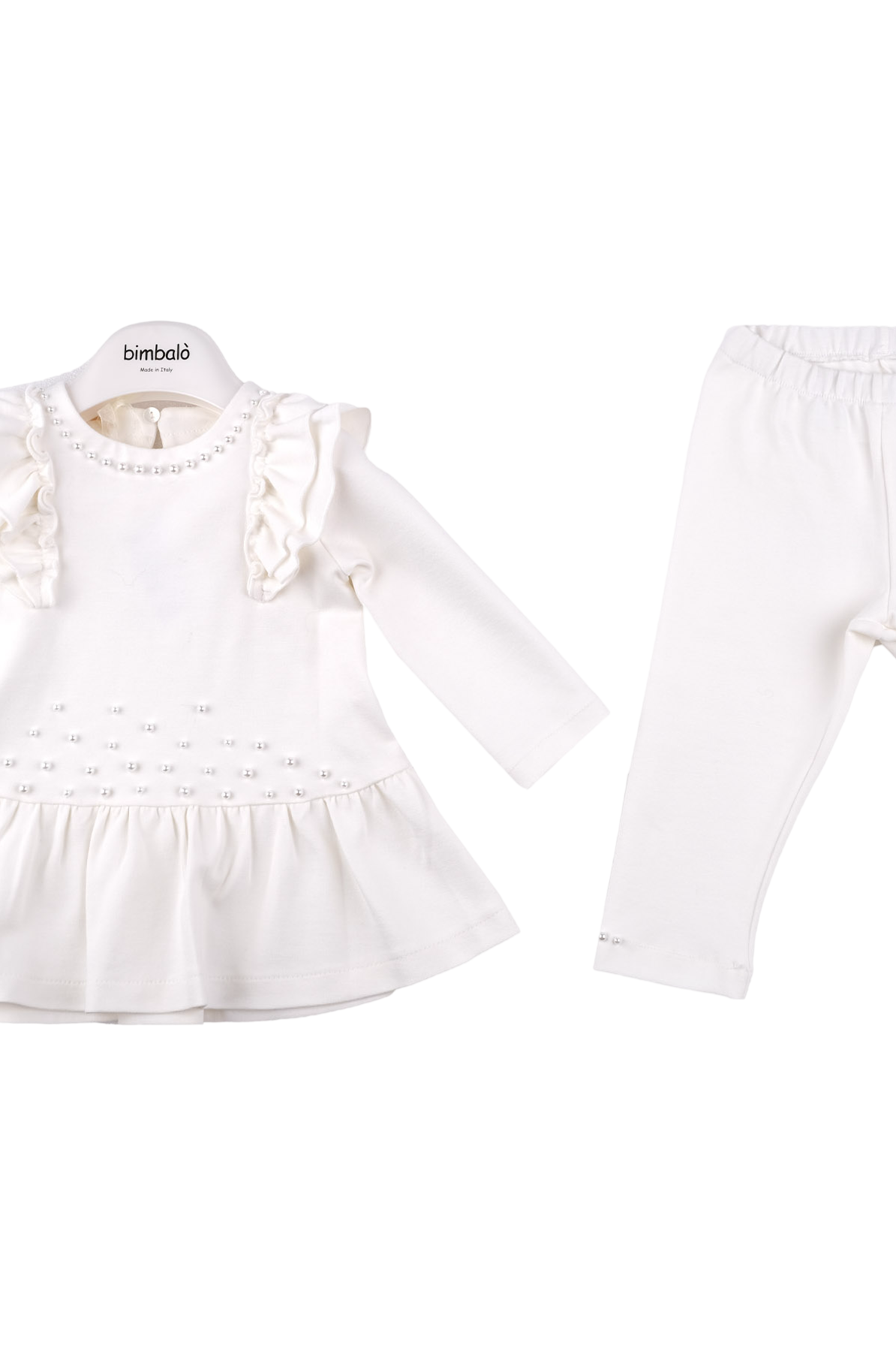 AW24 Bimbalo Girls Cream Pearl Legging Set