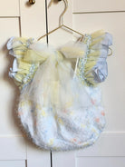 SS26 Baby Girls Multi Tulle Blue Romper Dainty Delilah