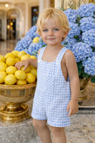 Babine Boys Baby Pink Gingham Dungarees Babine