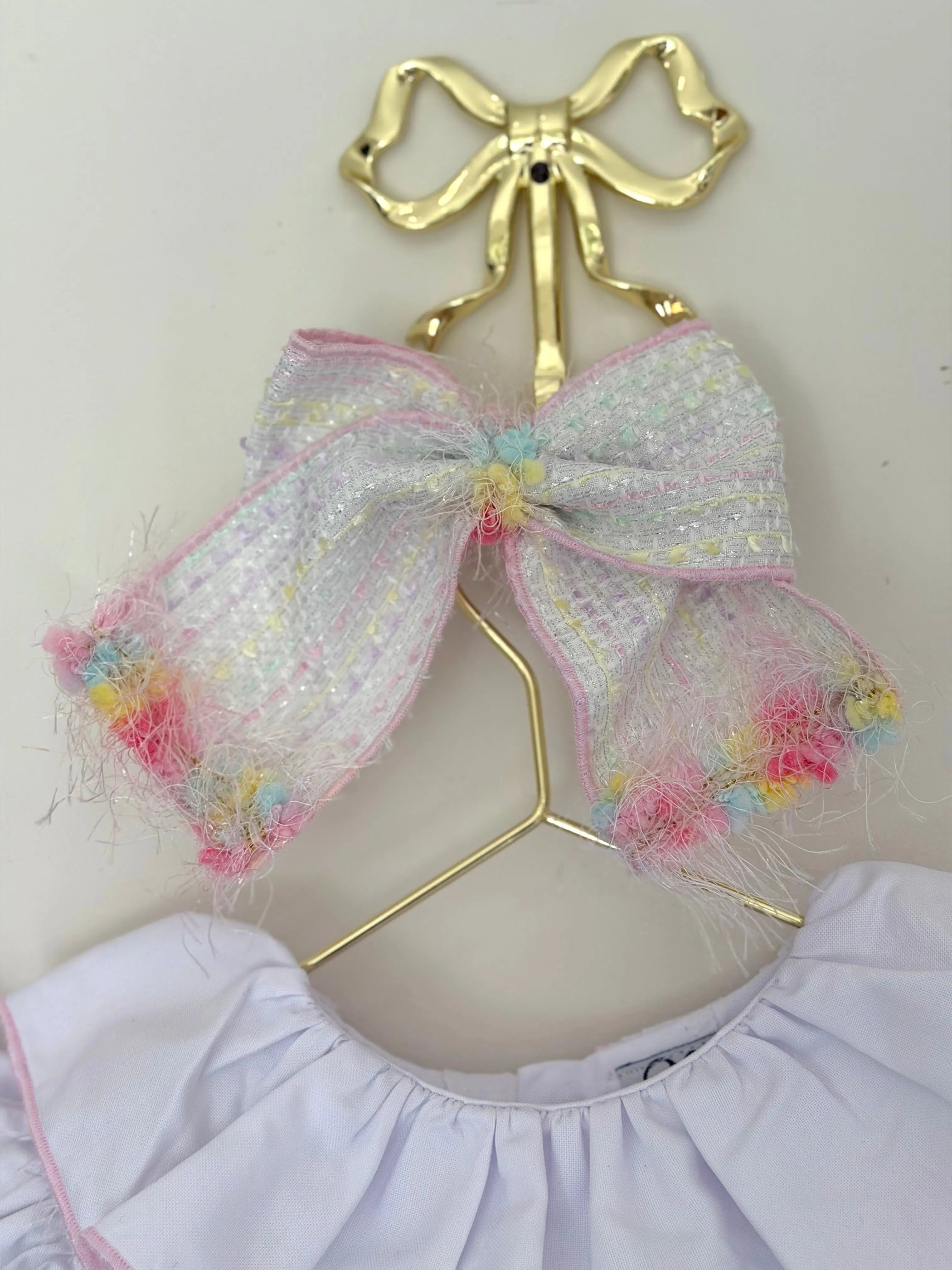SS26 Naxos Baby Girls Chanel Tassle Hairbow Naxos