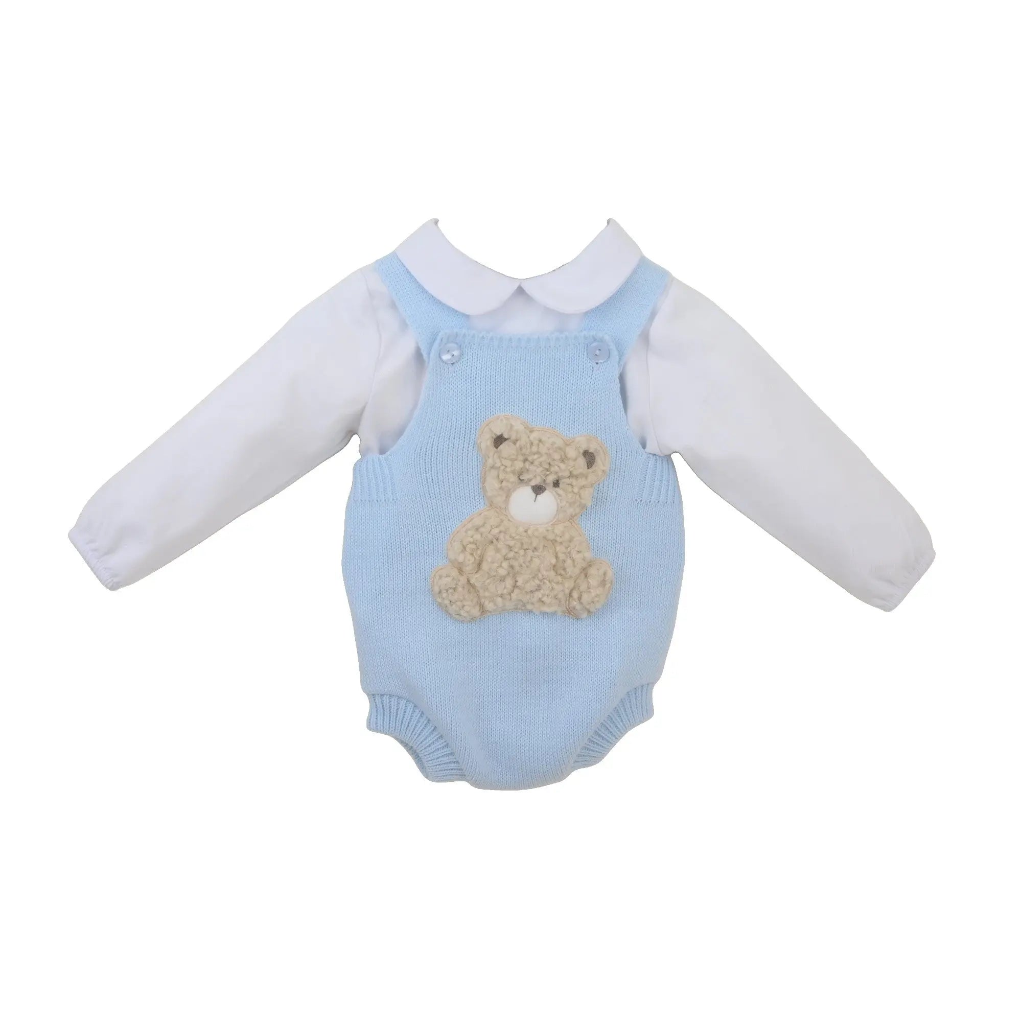 AW25 Pex Baby Blue Boys Teddy Romper & Shirt Pex Baby