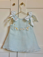 SS26 Baby Girls Blue Open Back Tulle Dress Dainty Delilah