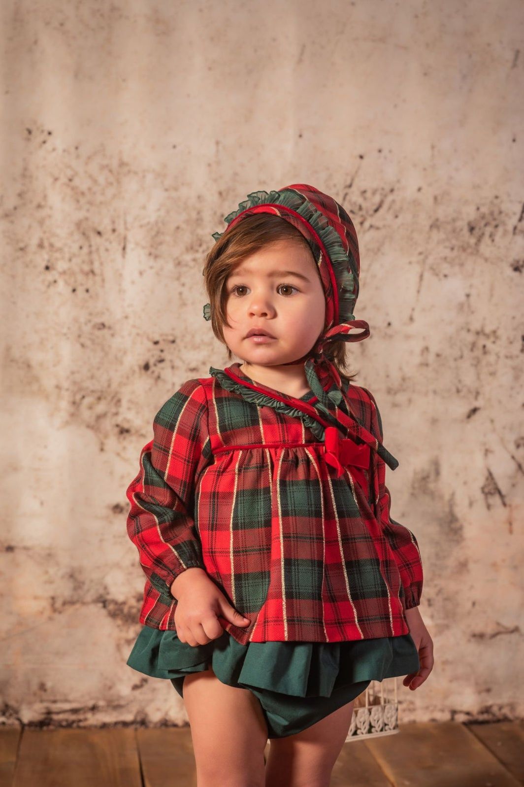 AW24 Babine Baby Girls Tartan Dress