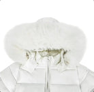 Cream Fur Hood Unisex Coat Dainty Delilah