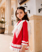 AW26 Naxos Girls Red Christmas A Line Dress