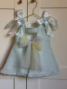 SS26 Baby Girls Blue Open Back Tulle Dress Dainty Delilah