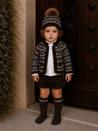 AW26 Rahigo Baby Boys Chocolate Knitted Romper 5P Set Rahigo Moda Infantil
