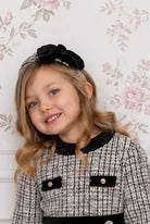 AW26 Miranda Girls Black Tweed  Headband Miranda