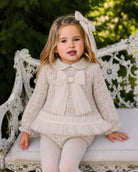 AW26 Naxos Baby Girls Multi Tweed Dress & Knickers Naxos