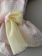SS26 Naxos Baby Girls Pink & Lemon Shirt & H Bar Romper Naxos