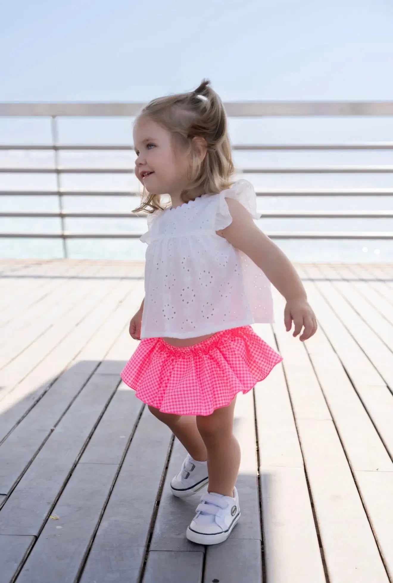 Miranda Baby Girls Pink Neon Miranda Baby Girls Check Jam Pant Set Miranda