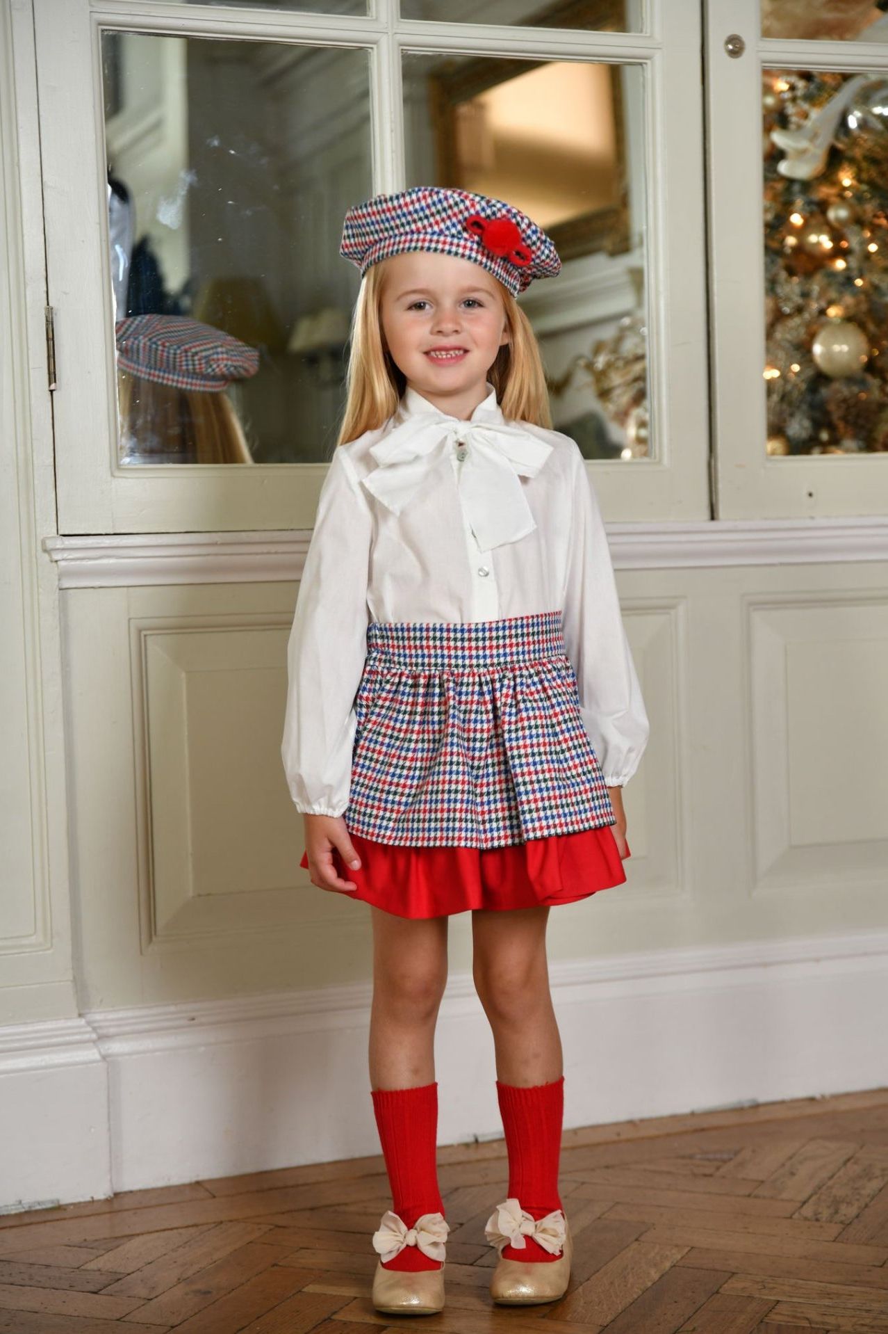 AW24 Babine Girls Christmas Skirt Set