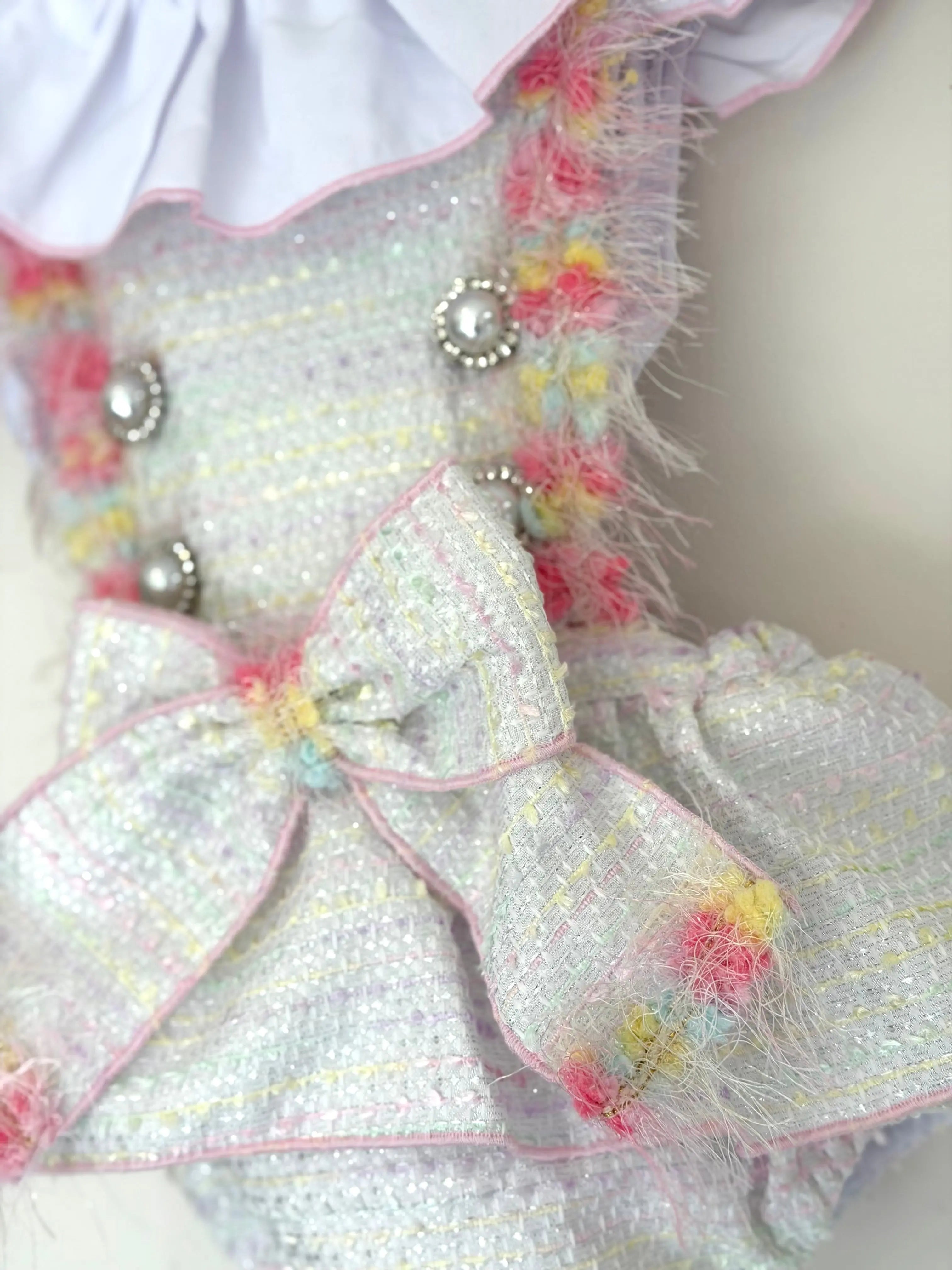 SS26 Naxos Baby Girls Chanel Tassle & H Bar Romper Naxos