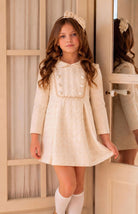 AW26 Rochy Girls Ivory Pearl Detail Dress Rochy