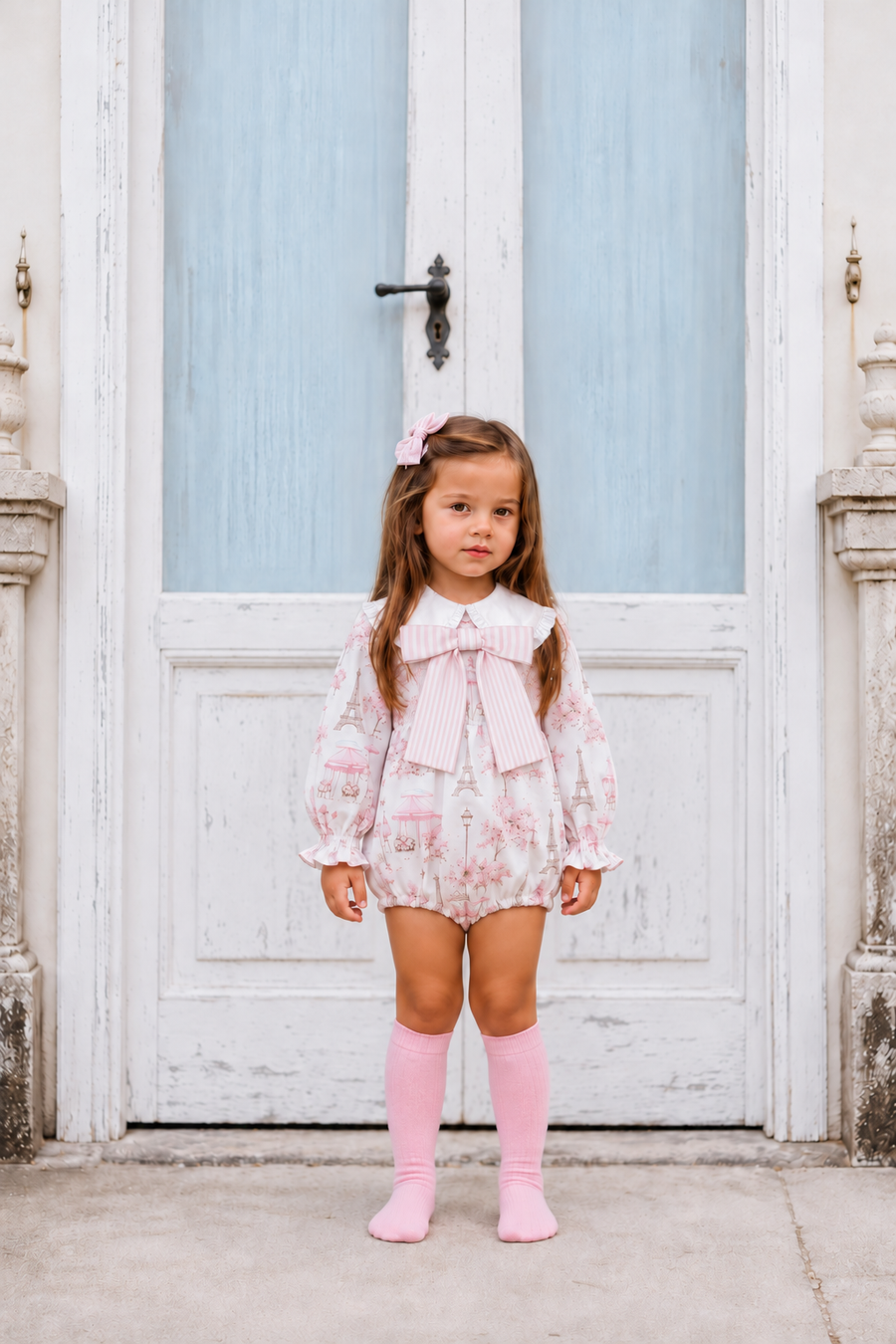 AW26 Dainty Delilah Baby Girls Paris Romper