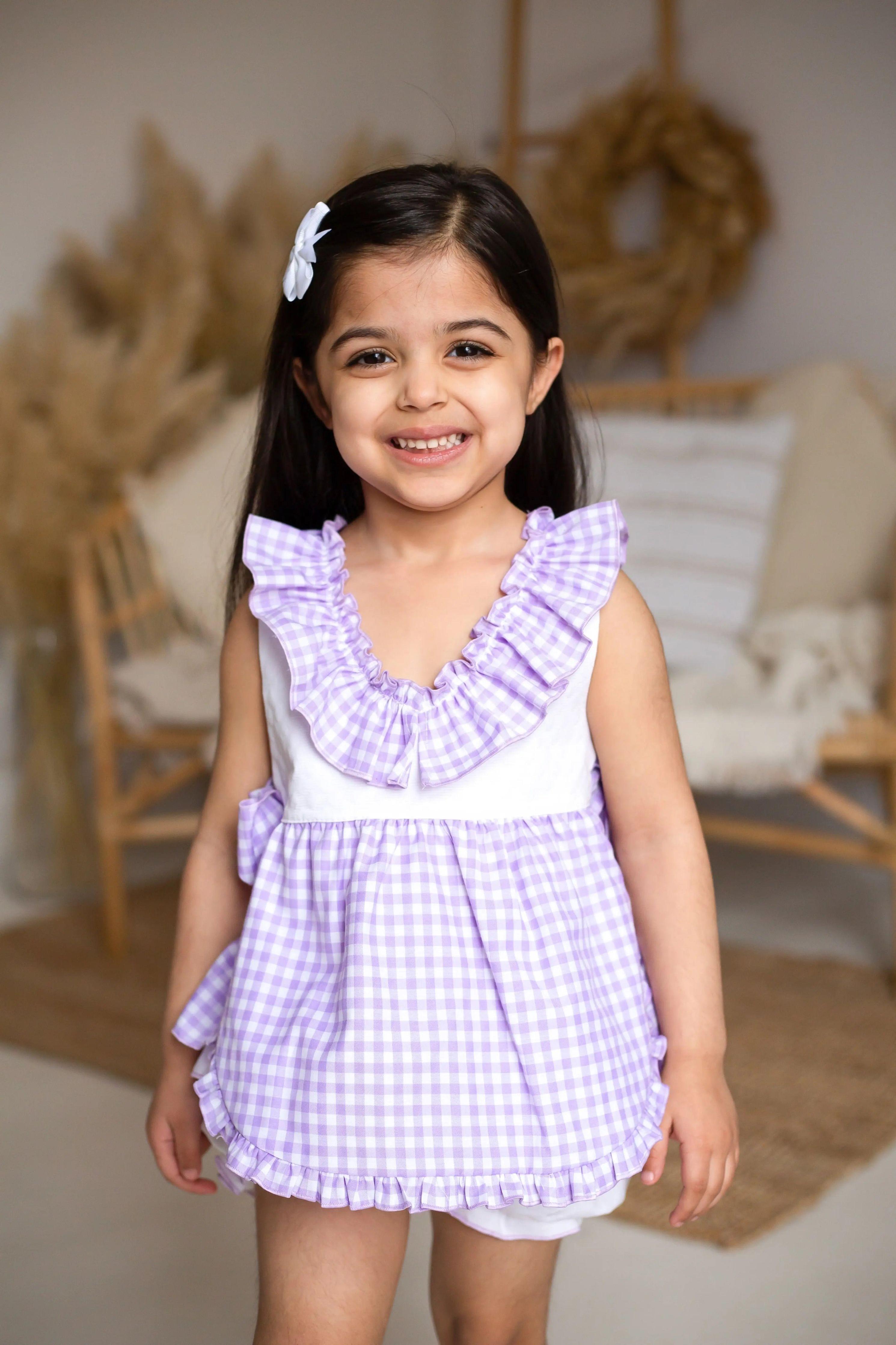 EXCLUSIVE - SS25 Babine Girls Lilac Short Set - Pre Order Babine