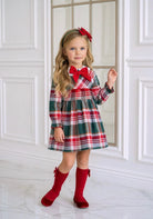 AW26 Miranda Girls Christmas Tartan Dress Miranda