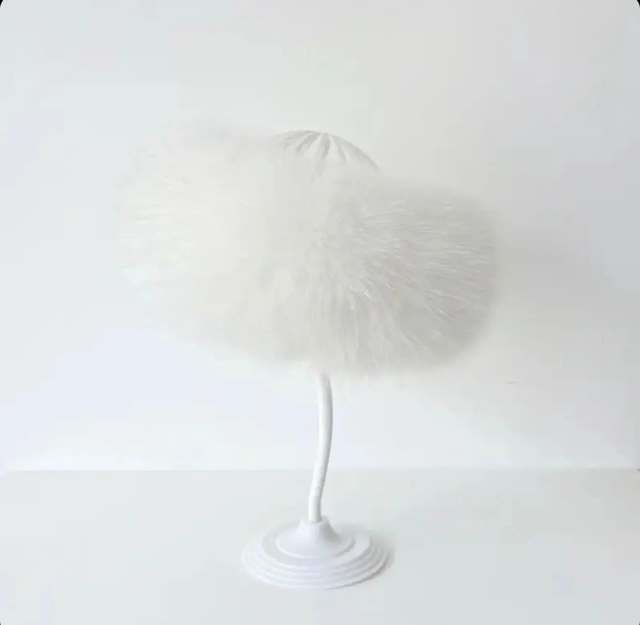 White Fur Headband / Ear Warmers Dainty Delilah