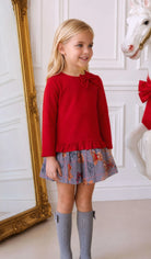 AW26 Miranda Girls Jumper Teddy Bear Dress Miranda