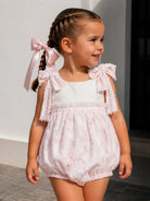 SS26 Baby Girls Multi Tulle Pink Romper Dainty Delilah