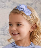AW26 Miranda Girls Blue Stripe Headband Miranda