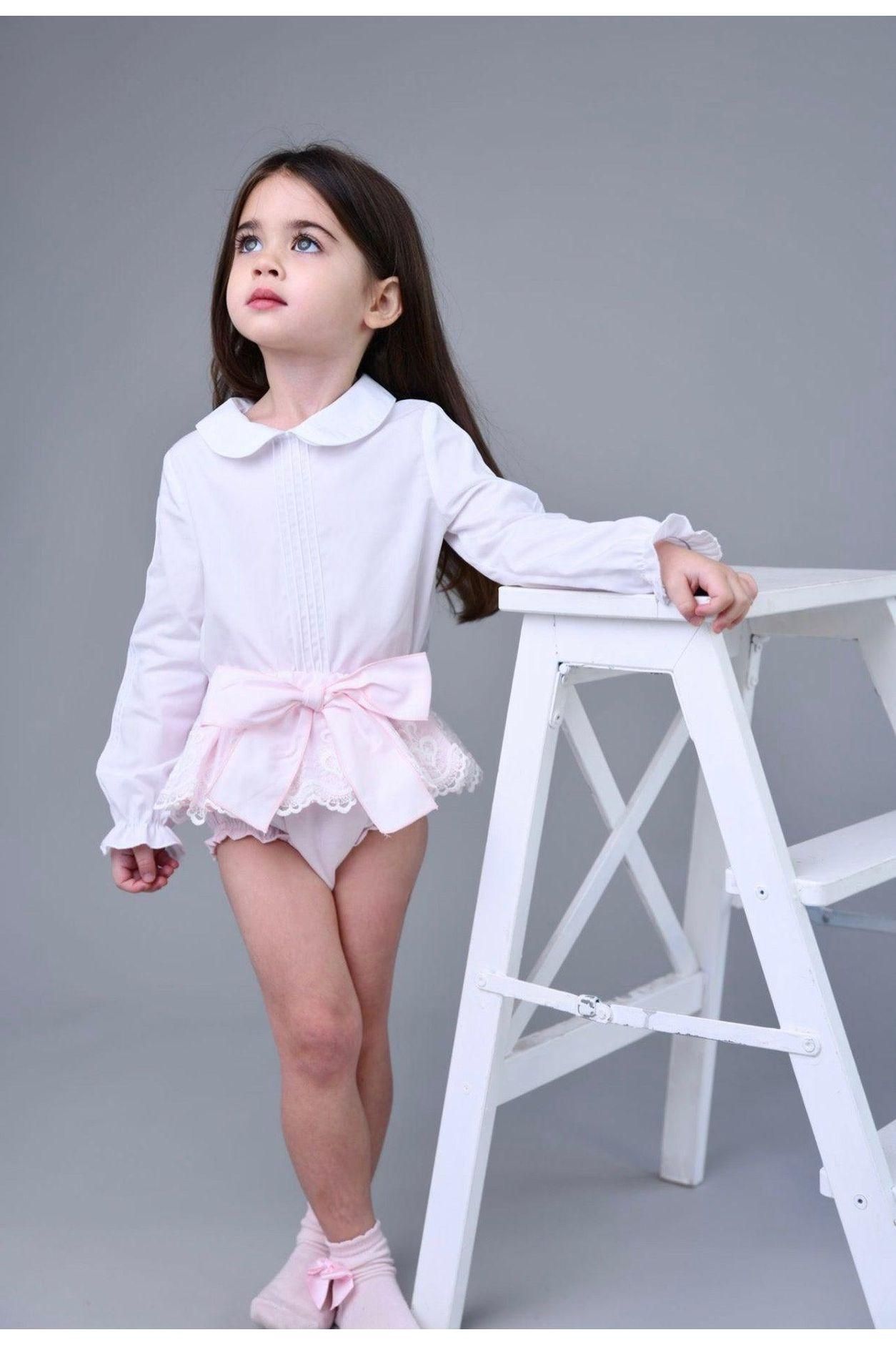 AW23 Phi Clothing Pink Lace Bloomers Dainty Delilah 
