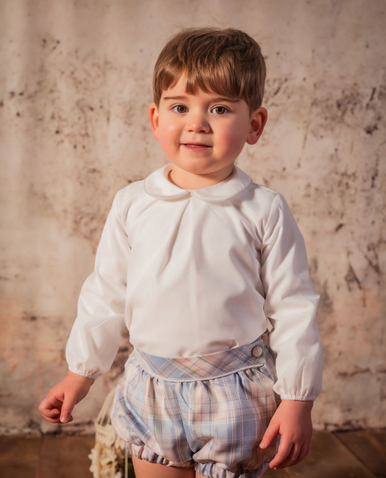 AW24 Babine Boys Blue Check Short Set Dainty Delilah