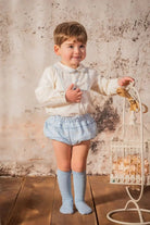 AW24 Babine Boys Blue Check Short Set Dainty Delilah