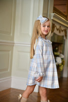 AW24 Babine Girls Blue & Silver Aline Dress Dainty Delilah