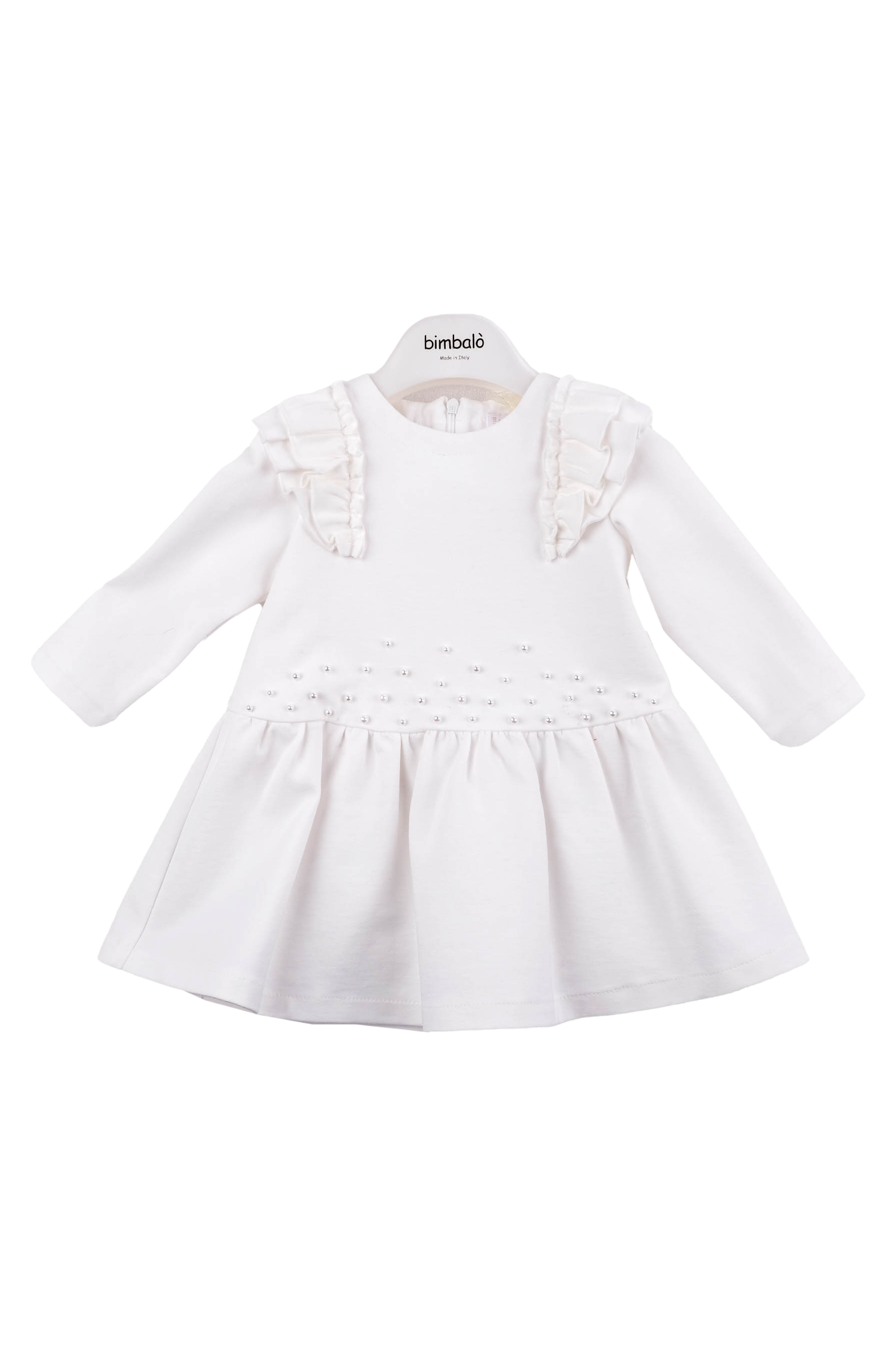 AW24 Bimbalo Girls Cream Pearl Dress Dainty Delilah