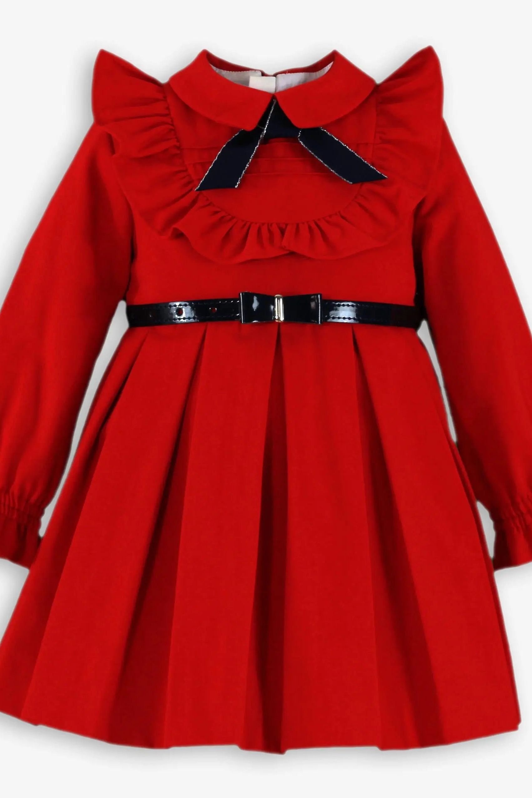 AW25 Miranda Girls Red Bow Belt Dress Miranda