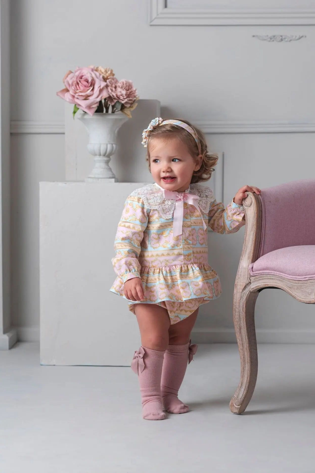 AW25 Rochy Baby Girls Pink D&G Jam Pant Set Rochy