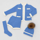 AW26 Rahigo Baby Boys Powder Blue Knitted Short 5P Set