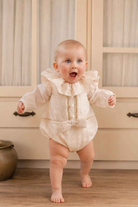 AW26 Rochy Baby Girls Ivory Lace Romper
