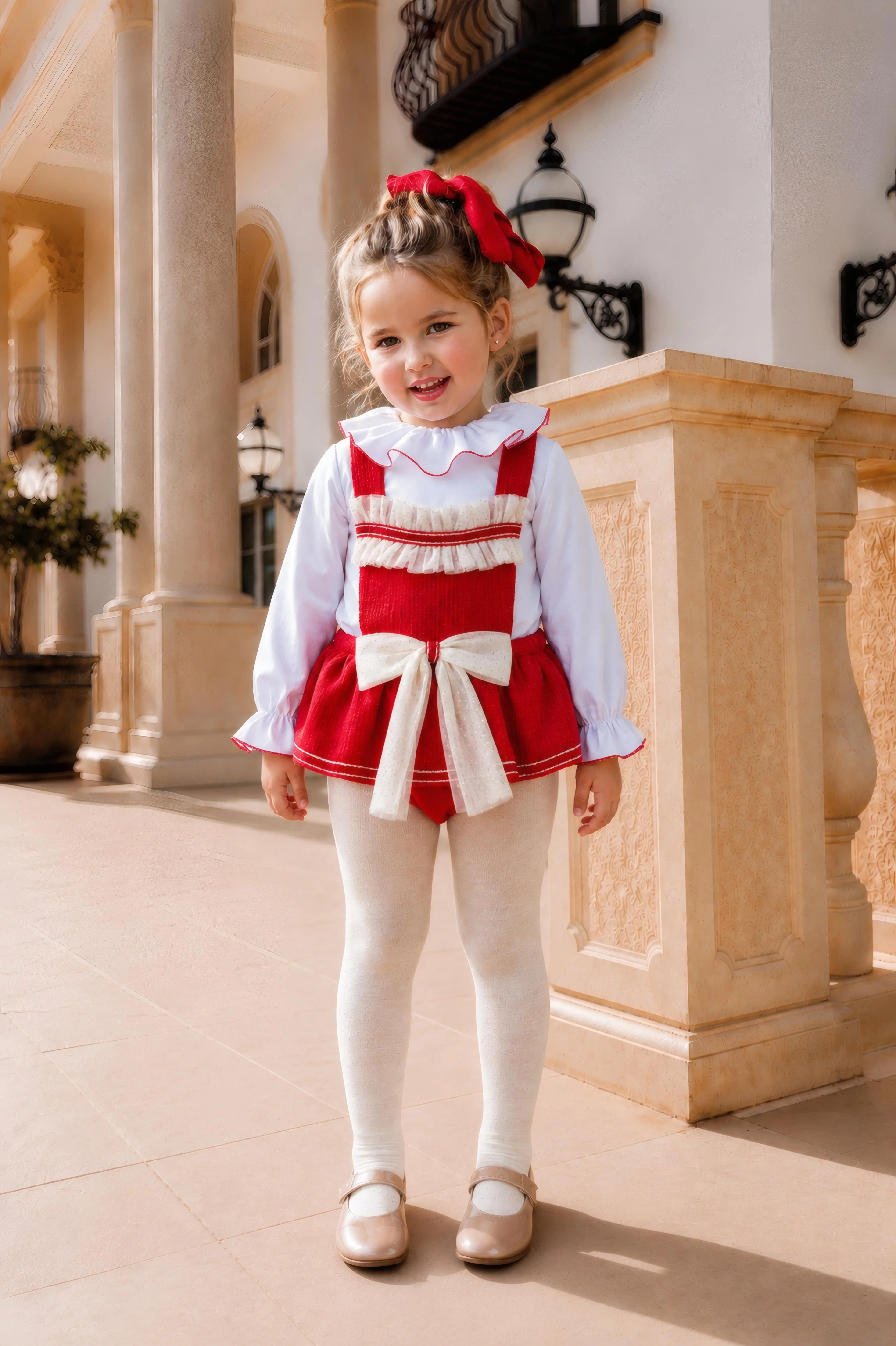 AW26 Naxos Baby Girls Christmas H Bar Set Naxos