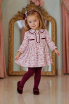 AW26 Miranda Baby Girls Pink Floral Dress Miranda