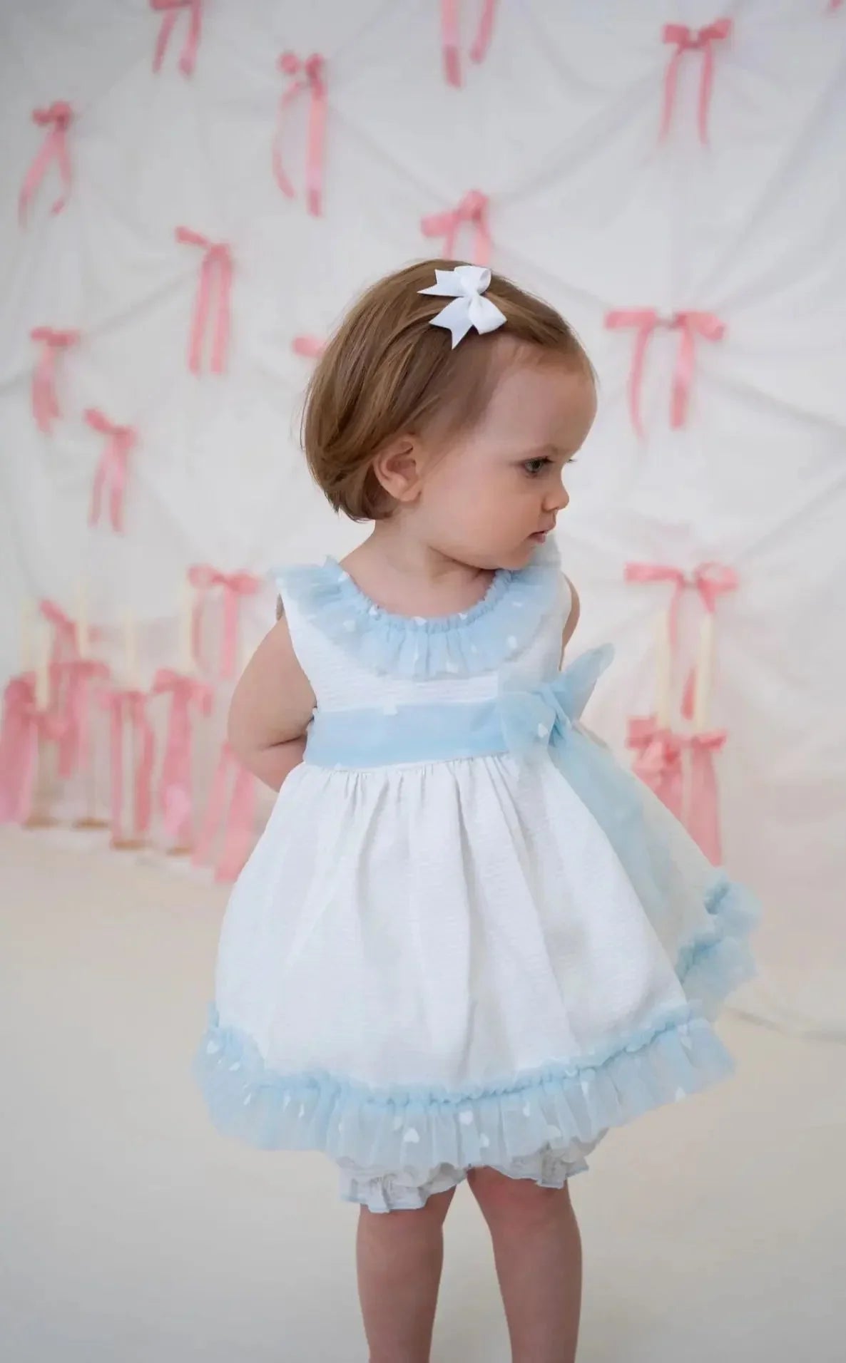 SS25 Baby Girls Tulle Lace Dress & Knickers Dainty Delilah