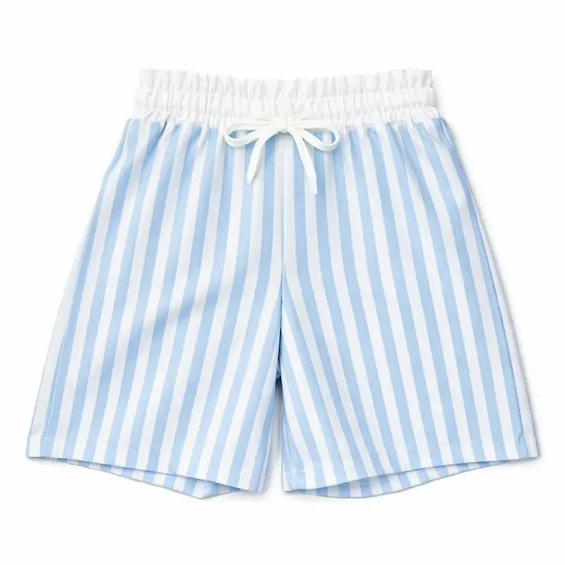 Boys Summer Blue Stripe Swimming Shorts Dainty Delilah