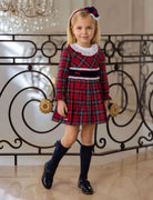 AW26 Miranda Girls Tartan Drop Waist Dress Miranda