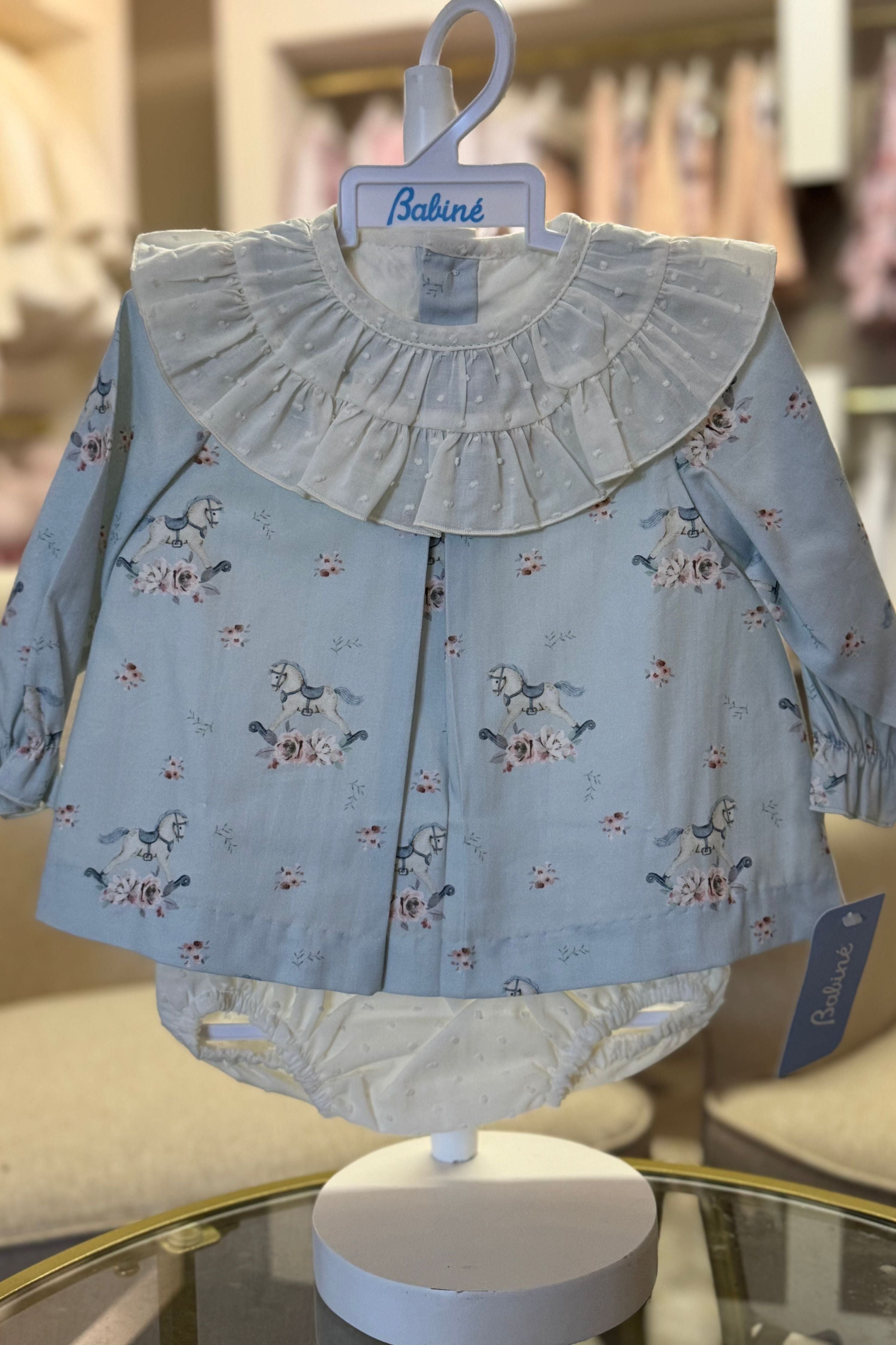 AW24 Babine Girls Blue Carousel  Dress